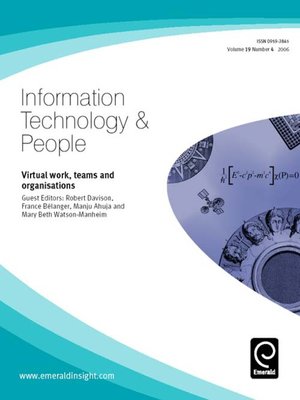 cover image of Information Technology & People, Volume 19, Issue 4